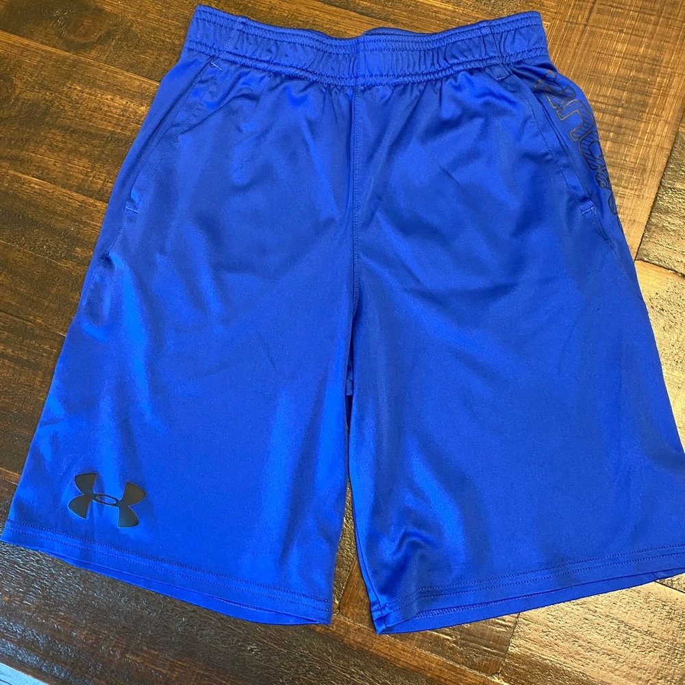 Boys blue under armor shorts